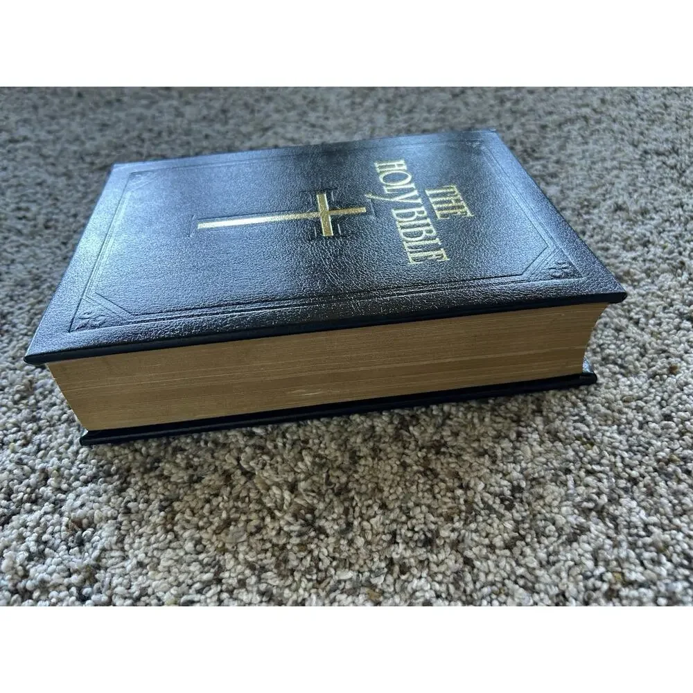 The Holy Bible Douay Rheims Version Catholic 1989 Orthodox Hardcover Black F26
